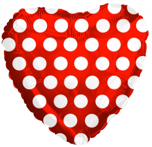 Red with White Polka Dots